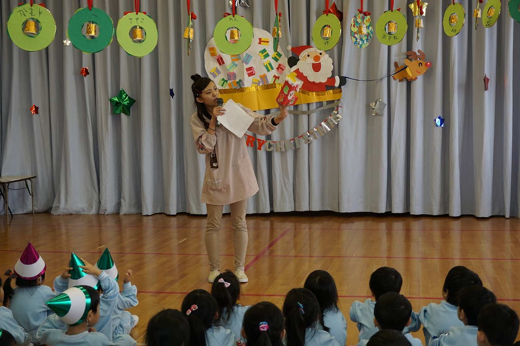 クリスマス会 １２月１４日 射水市 あおい幼稚園 認定こども園太閤山あおい園 第三あおい幼稚園 学校法人鷹寺学園